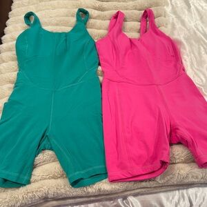 lululemon athletica Teal and Pink Rompers